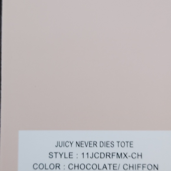 👑JUICY COUTURE floral Ombre ColorSequin *DAYDREAMER* Pink and Brown Bag❤️💜 🩷 - Picture 9 of 9